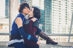 Nanami0406:  Canon Kiss Is The Best Kiss. The Beautiful Korra (Delamort Cosplay: