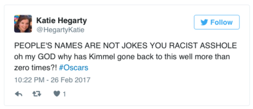 the-movemnt:  People are calling out Jimmy Kimmel for making fun of non-white names at the Oscars follow @the-movemnt 