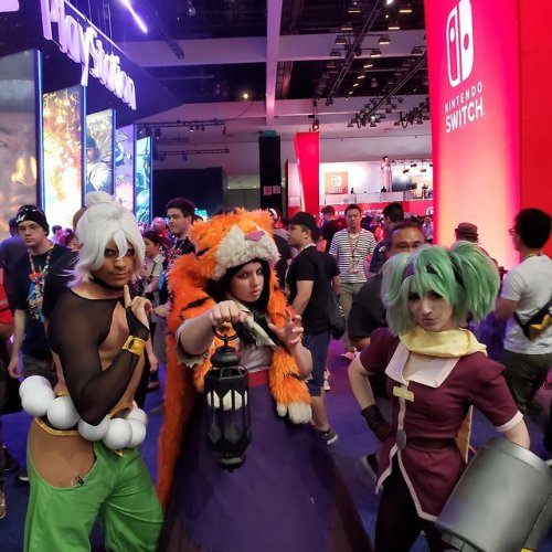 indivisiblerpg: Check out this amazing @indivisiblerpg cosplay from E3!Amazing costumes by @magumausagi, and Twitter’s @piggynukka and @Zerggiee! HELL YEAH! Lookit’ these sweet babies that like our game!!!