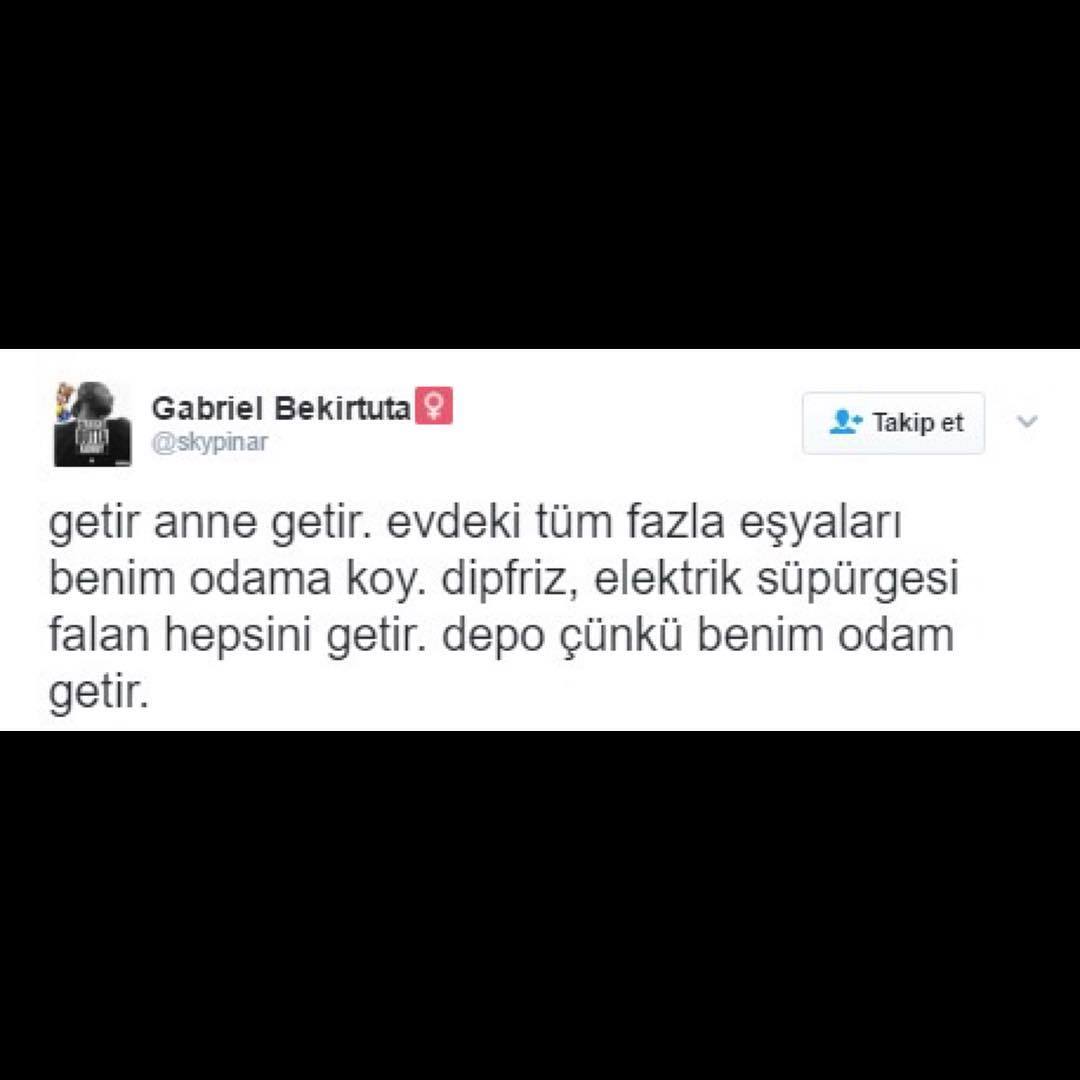 Getir anne getir,evdeki...