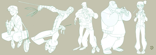 bronze-wool:The Spectacular Spider-Man character model sheets by Sean Galloway.