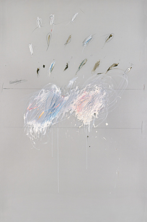 nearlya:  Cy Twombly  Nine Discourses on Commodus, 1963 Oil, crayon and pencil on canvas 