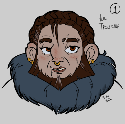 NPC #1: Hlin TrollbaneAttempting a very leisurely attempt at OC-tober by doing NPCs from Icewind Dal