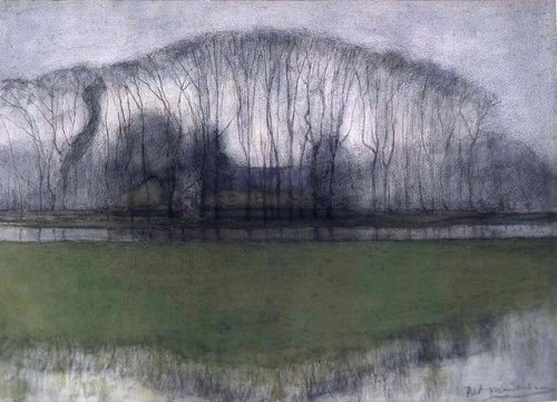 arsarteetlabore:  Piet Mondrian, Geinrust Farm in Watery Landscape, 1905  via @rabihalameddine