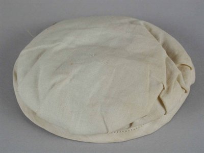 Top: Muslin liner for breast pads, ca. 1880-1900. Bottom: Cotton breast pad filled with horsehair, c