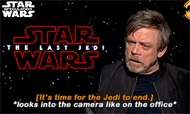 chrsevans:  I said to Rian: Jedis don’t give up. But, if he [Luke] made a mistake,