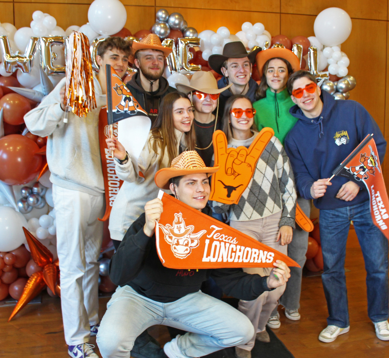 Students together at Welcome Bash