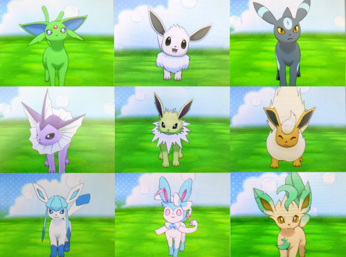 charmsandpandas: aiichu: shiny eeveelutions aw i’m kinda disappointed how purpley vaporeon loo