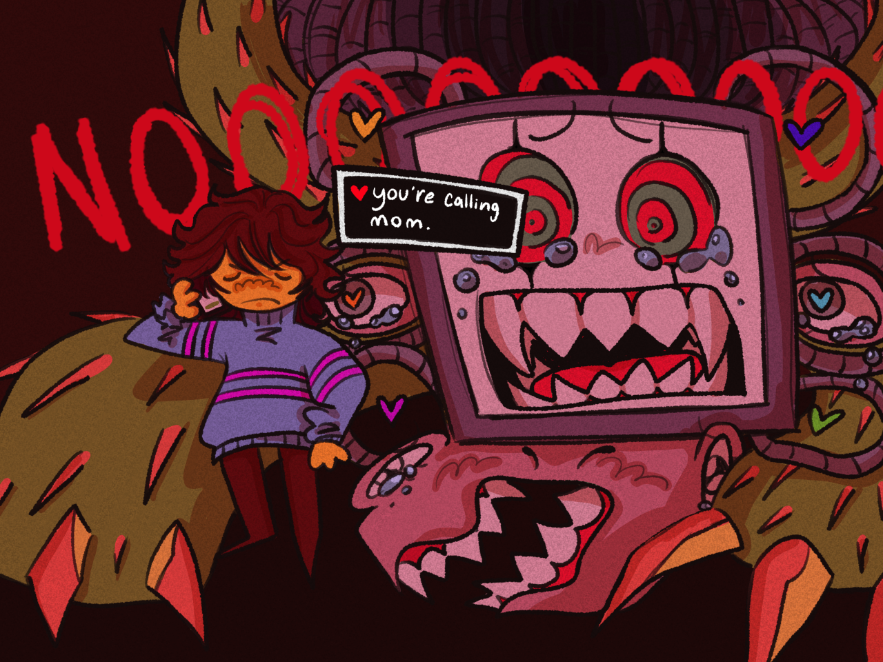 Frisk and Flowey by Starlight-PocketCode on Newgrounds