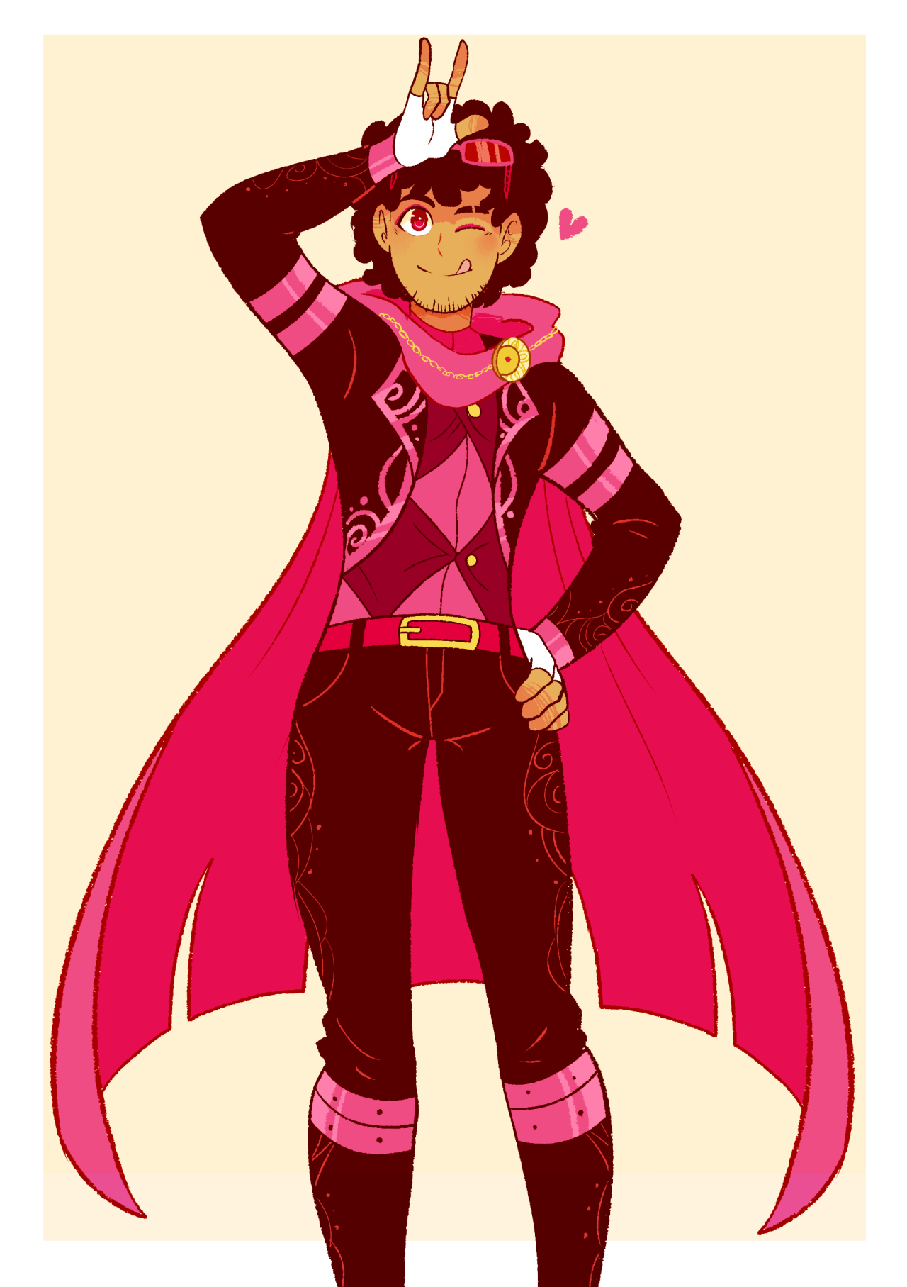 camalilium:  Wanted to draw Garth’s jacket clinging to his body more to emphasize