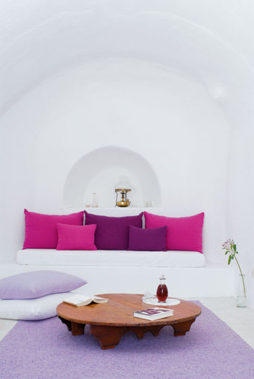 placesandpalaces: Santorini, Greece The traditional architecture of Santorini is similar to that of 