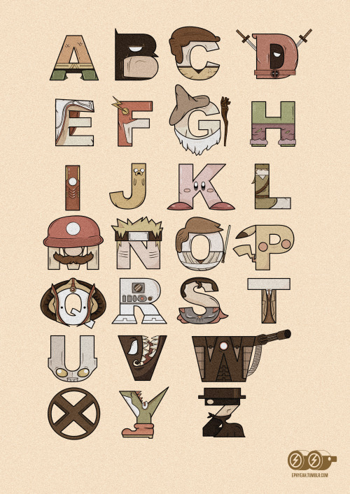 ephyeah:  The Geek Alphabet Available as a t-shirt! Buy it at TeePublic! :D
