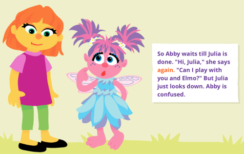 orangememesicle:micdotcom:Meet Julia, Sesame Street’s new character with autism As part o