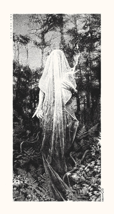 stagandserpent:Samhain greetings to all…tonight, the veil is thin! New work - “Guiding 