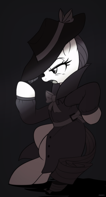 marenlicious - Detective Rarity doodle.by Marenlicious
