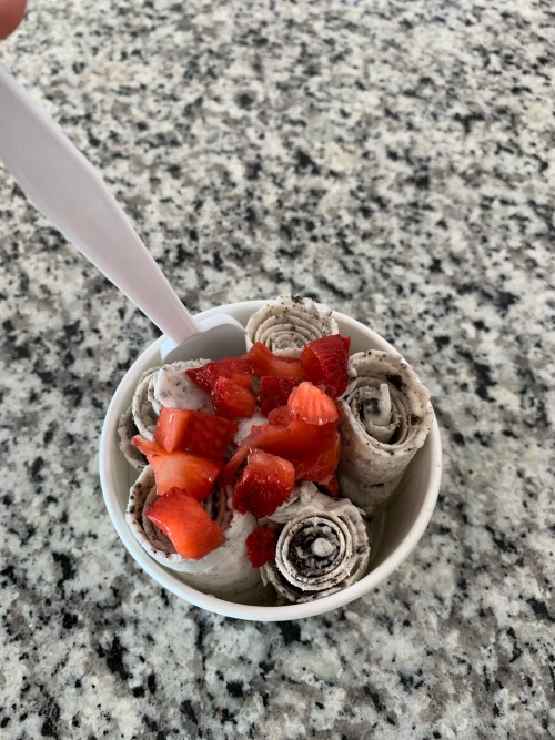 Rolled Ice Cream!! Found Somewhere Decently Nearby That You Can Get It!! I Thought It Was Just A Japanese