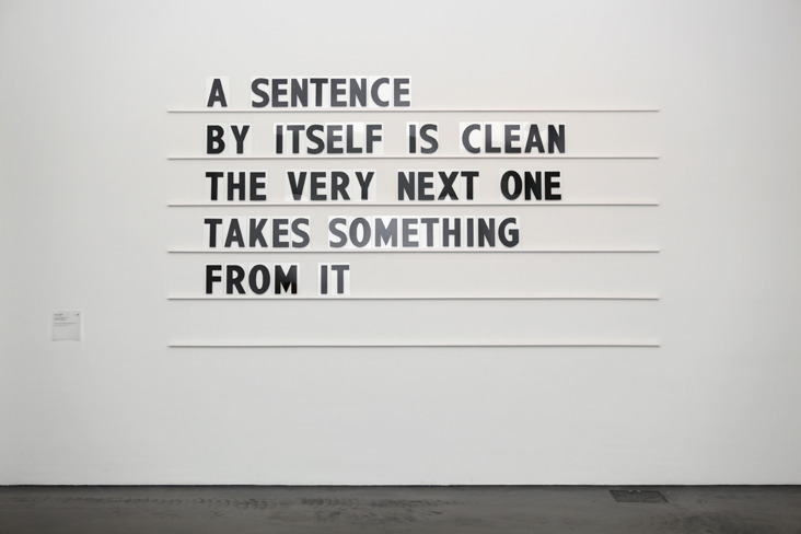 novr:  MIKKO KUORINKI Wall Piece with 200 Letters (Kiasma)44 quotes, removable letters,