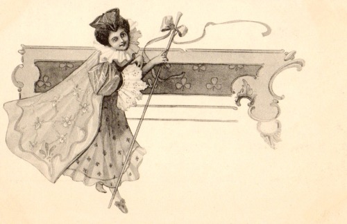 Vintage post card. Art by Théo Stroefer.
