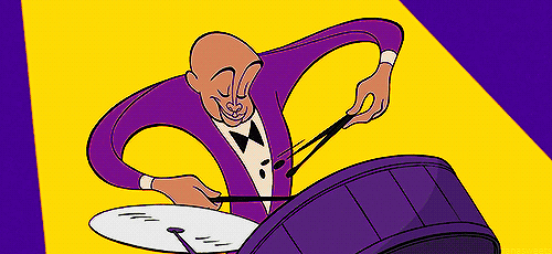 tianasweets:Duke from Fantasia 2000 performing “Rhapsody in Blue”