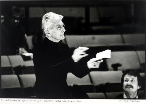 zzzze:John Minihan (b. 1946)Samuel Beckett directs Waiting for Godot.Photograph at the Riverside The