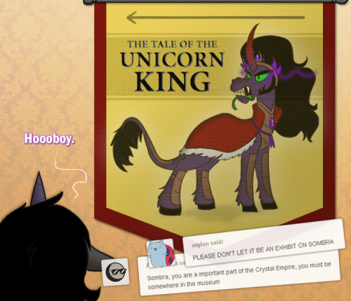 ask-king-sombra:  This… could be interesting.  …o_o Oh dear….