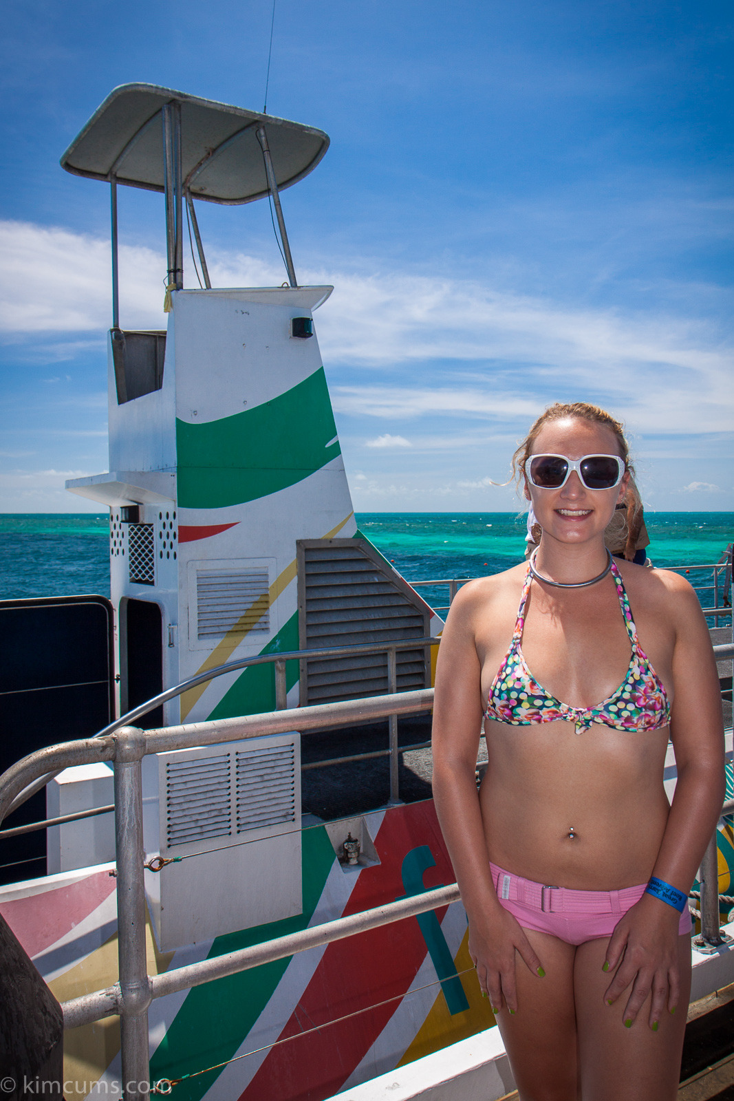 Exploring Reef World and waiting for my guided snorkel tour.