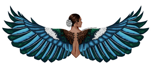 Angel with Tui WingsAvailable on Redbubble - Ravenwood135