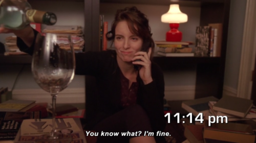 jkubextreme:agentscullycarter:METhe best part about this is that Liz Lemon isn’t calling a lover; sh