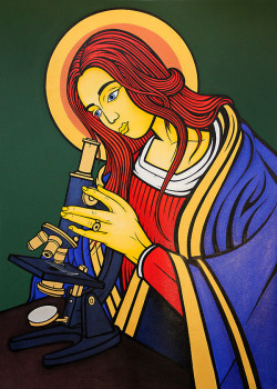 ohnorobo:  Madonna of the Microscope, Madonna