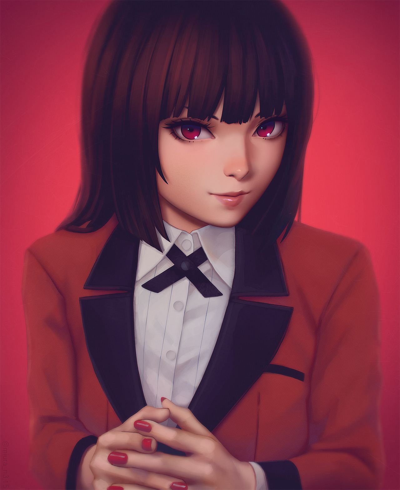 miura-n315: Yumeko Jabami Kakegurui follow me! https://twitter.com/miura_n315 http://miura-n315.deviantart.com/