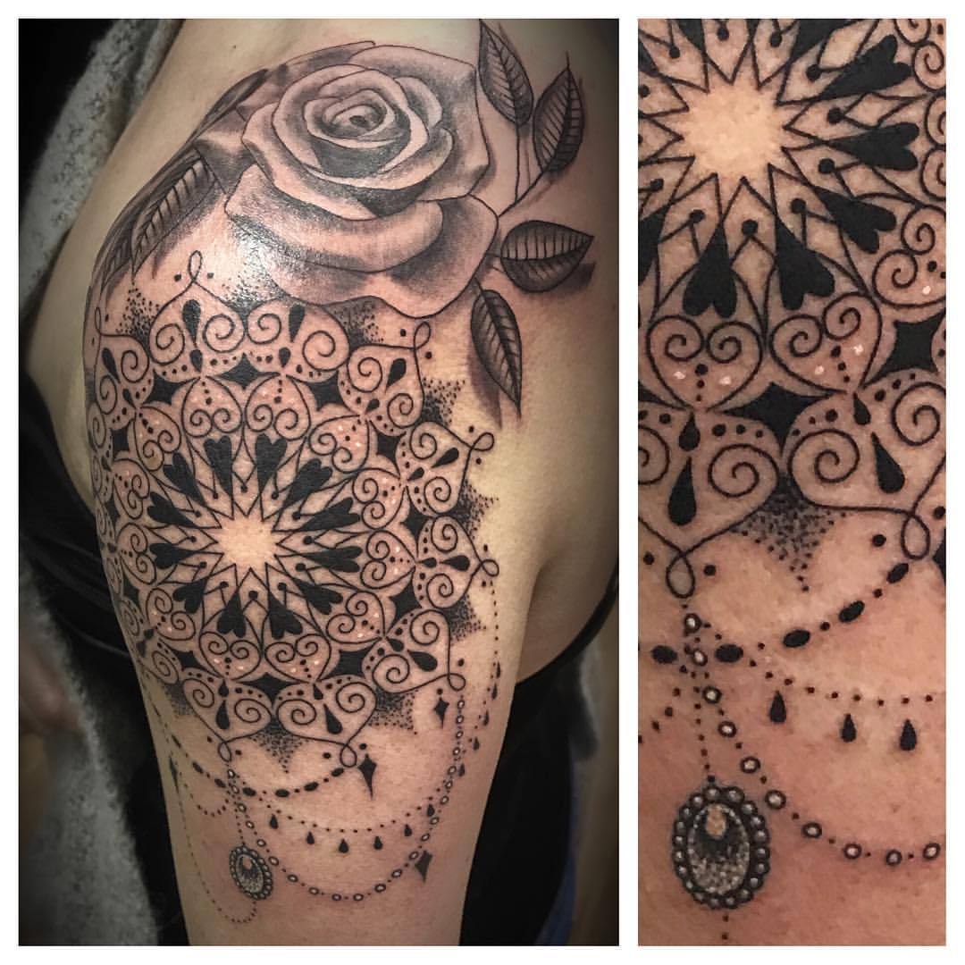 Dreamy Rose sleeve temporary tattoo – Luna Valley