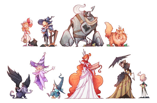 Colour roughs of my Oz characters! Includes Dorothy, who is based on John R Neill&rsquo;s illust
