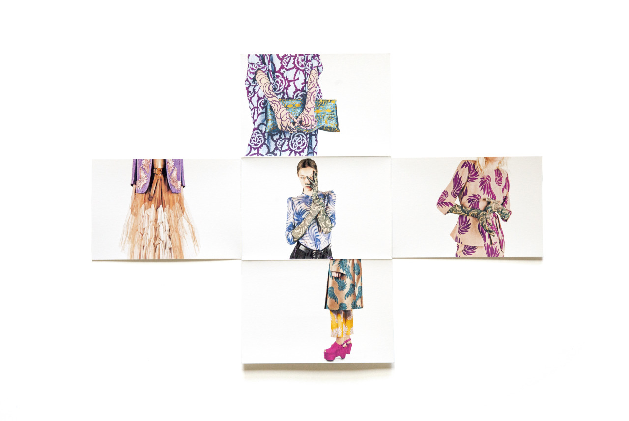 Announcement Cards for the Dries Van Noten Spring-Summer 2016 collection. Pictures made by Tommy Ton.