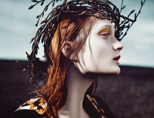 edithshead:from Fairy QueenSophie Touchet by Phil Poynterfor Vogue Germany, 2014