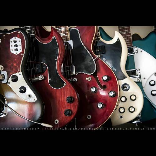 deebeeus:  I can’t wait to get my ‘68 #Telecaster back from it’s refret at @folkwaymusic on Saturday.  My guitar rack is decidedly #Gibson-heavy without my favourite #Fender!  ;)  ‘66 #Jaguar, '61 #LesPaul #SG #Junior, '66 #ES330, '07 #SGSpecial