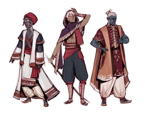 Some Moon Kingdom dudes (first two based off old designs by @rainrhythm)