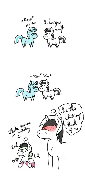 askcamerashotstudio:Beat: … I dont know what your mother says.. Or how you got those Toys… But Why Tink why do you ship yourbown father!?   Beat Belongs here  Tink belongs to here and: @cottonpuffpone  Artist is: @zeropony55X3