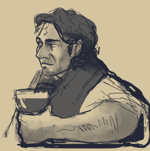 feuilly:grantaire sketchy thingo