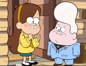 I’d like to point out how physically strong Mabel is: