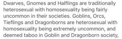 out-there-on-the-maroon: bitterfucked:  breastforce: how to tell if your worldbuilding is Bad i didn’t wanna reblog this just cos it doesn’t deserve to get seen but: a) dwarves don’t share the gender binary that humans use, heterosexual versus homosexual
