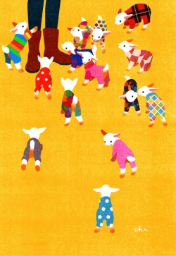 inprnt:“Baby goats in pajamas” by Heera