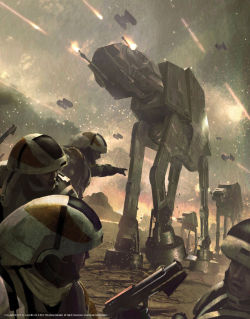 imthenic:  Star War - Rebel Troops Retreat From the Imperial Onslaught by Bruno Werneck               