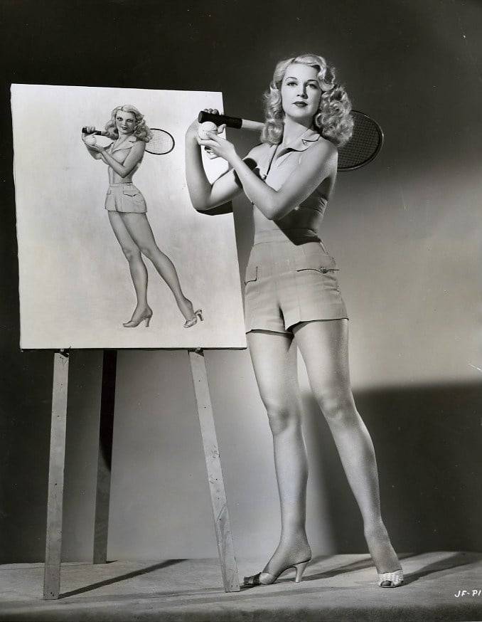 Photos of Joan Shawlee in the 1940s and ’50s.