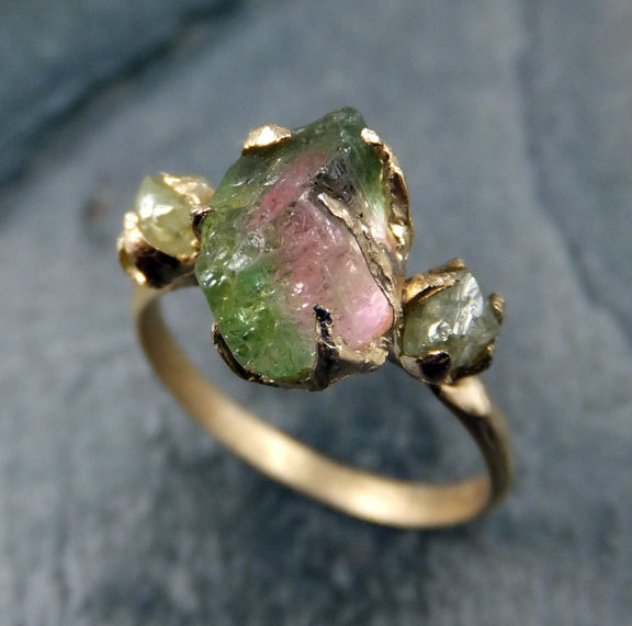 culturenlifestyle:  Stunning Handmade Raw Organic Gemstone &amp; Precious Metal