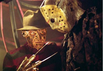 teamvoorhees:  Robert Englund (Freddy Krueger) and Kane Hodder (Jason Voorhees) 