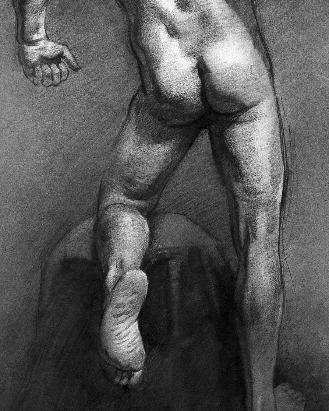 The very first Proko butt drawing from the figure drawing course.