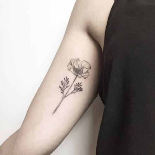 officiallittletattoos: By Mariloillustration, done in Girona. ttoo.co/p/35072