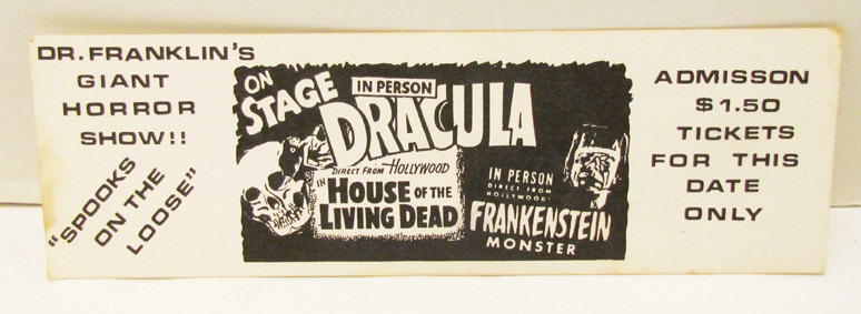 boysandghoulspodcast:  Ticket for a spook show. 
