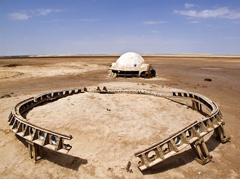 abandonedporn:   Abandoned Star Wars movie set by Rä di Martino - via  