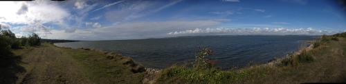 Panoramic view of the river dee